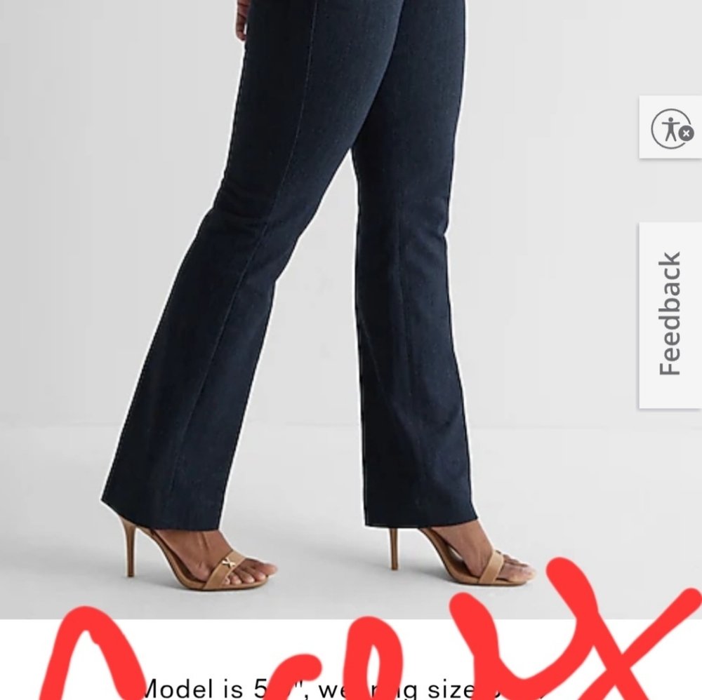 Express Charcoal Gray Dress Pants - Picture 4 of 4
